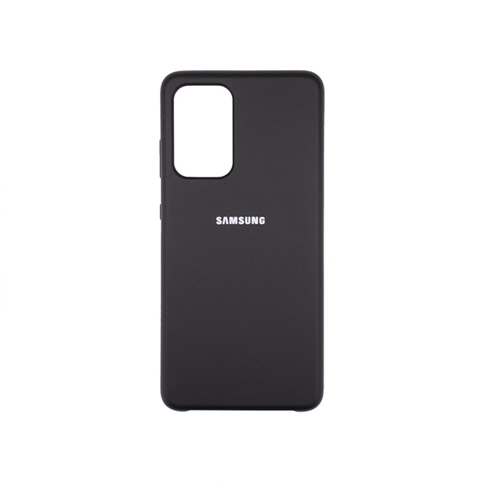 Soft-touch бампер Silicone Cover для Samsung Galaxy A52 черный