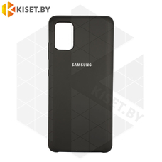 Soft-touch бампер KST Silicone Cover для Samsung Galaxy A51 (2020) черный