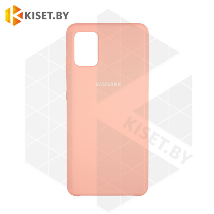 Soft-touch бампер Silicone Cover для Samsung Galaxy S20 розовый