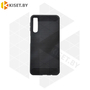 Силиконовый чехол Brushed Line Case для для Samsung Galaxy A7 (2018) черный