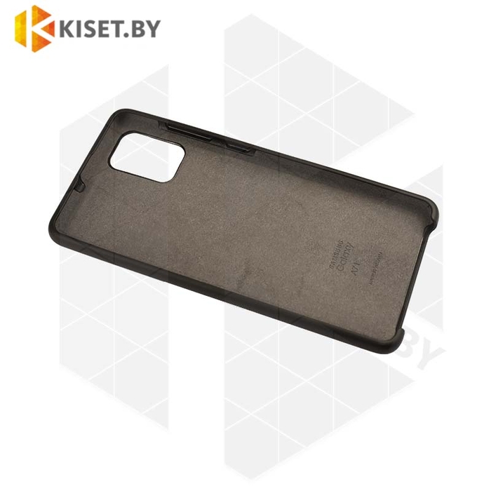 Soft-touch бампер Silicone Cover для Samsung Galaxy A71 (2020) черный