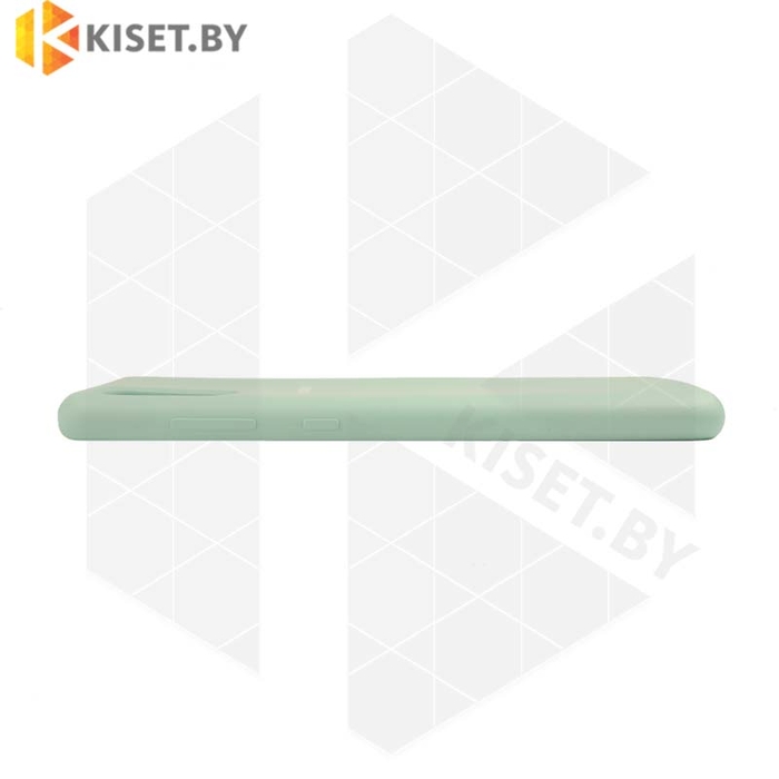 Soft-touch бампер Silicone Cover для Samsung Galaxy A71 (2020) бирюзовый