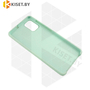 Soft-touch бампер Silicone Cover для Samsung Galaxy A71 (2020) бирюзовый