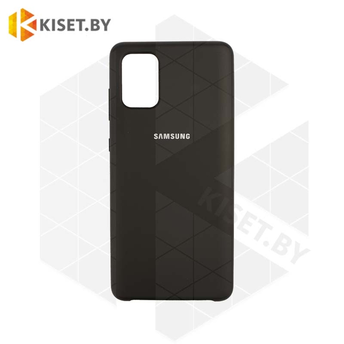Soft-touch бампер Silicone Cover для Samsung Galaxy A71 (2020) черный