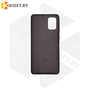 Soft-touch бампер KST Silicone Cover для Samsung Galaxy A71 (2020) черный с закрытым низом #18