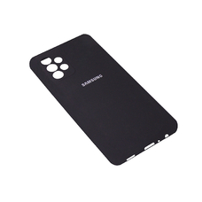 Soft-touch бампер KST Silicone Cover для Samsung Galaxy A52 черный с закрытым низом