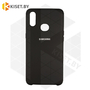 Soft-touch бампер Silicone Cover для Samsung Galaxy A10S / A107 черный
