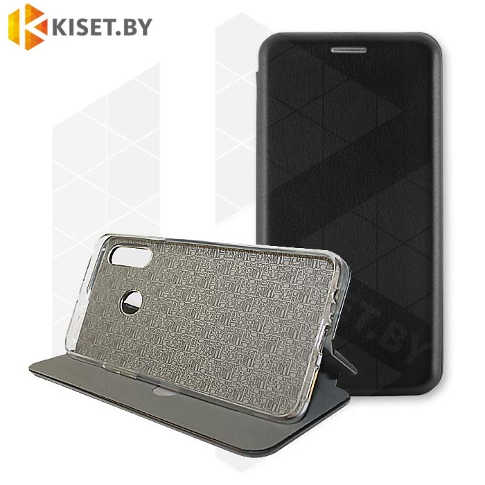 Чехол-книжка Book Case 3D с визитницей для Samsung Galaxy A20S / A207 черный