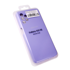 Soft-touch бампер Silicone Cover для Samsung Galaxy A32 5G фиалковый с закрытым низом