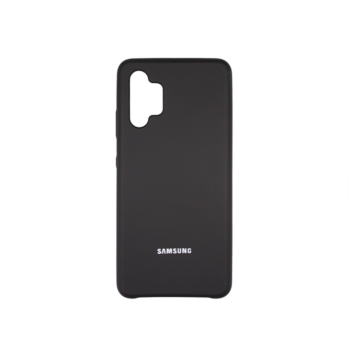 Soft-touch бампер Silicone Cover для Samsung Galaxy A32 4G черный