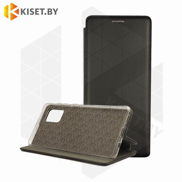 Чехол-книжка Book Case 3D с визитницей для Samsung Galaxy A71 (2020) черный