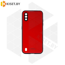 Чехол-бампер Glassy Case для Samsung Galaxy M01 красный