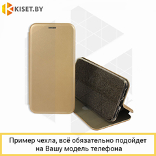 Чехол-книжка KST Book Case 3D с визитницей для Samsung Galaxy J4 Plus (2018) золотой