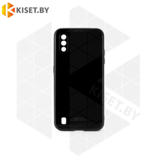 Чехол-бампер Glassy Case для Samsung Galaxy M01 черный