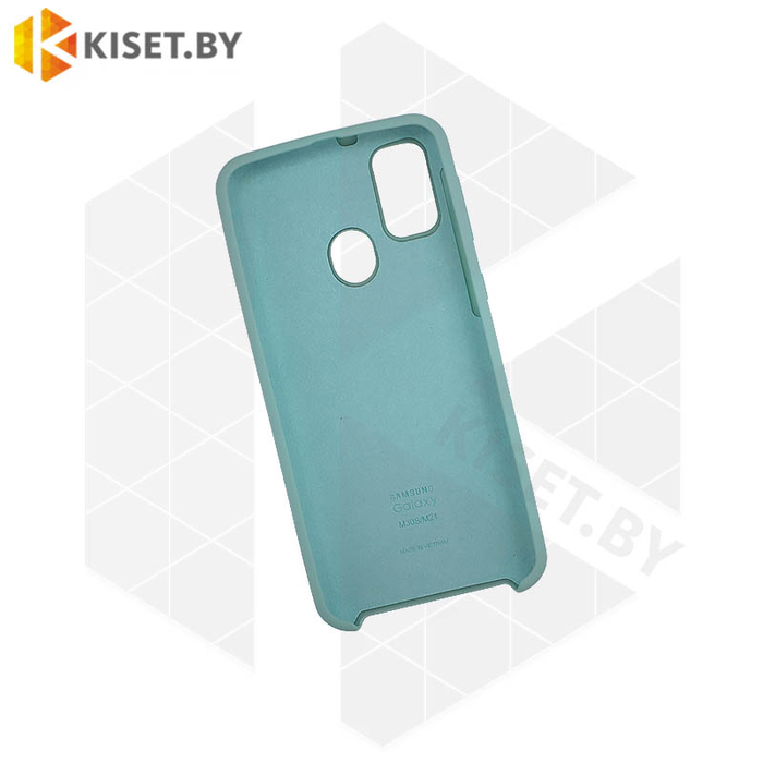 Soft-touch бампер Silicone Cover для Samsung Galaxy M21 / M30S бирюзовый