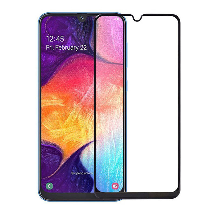 Защитное стекло полной проклейки Full glue для Samsung Galaxy M21s черный