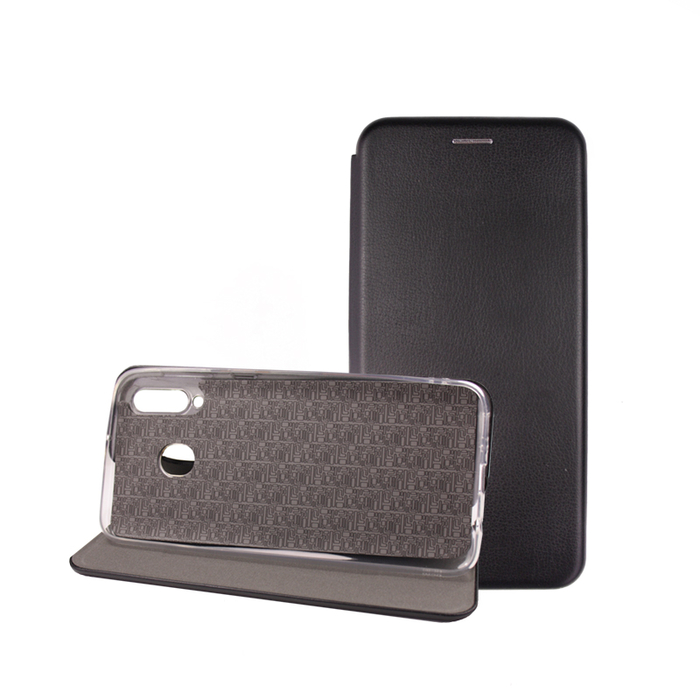 Чехол-книжка Book Case 3D с визитницей для Samsung Galaxy M30 / A40S черный