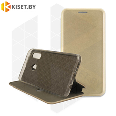 Чехол-книжка KST Book Case 3D с визитницей для Samsung Galaxy M30 / A40S золотой