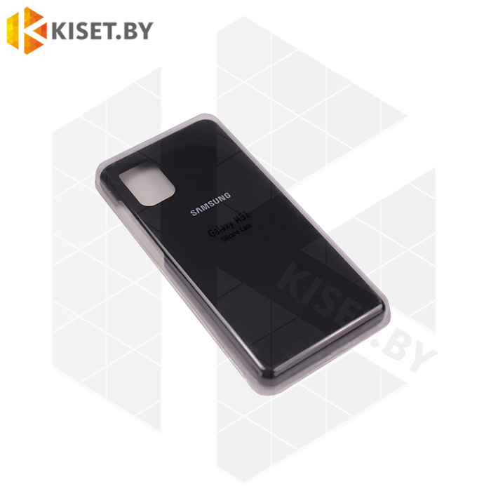 Soft-touch бампер Silicone Cover для Samsung Galaxy M51 черный