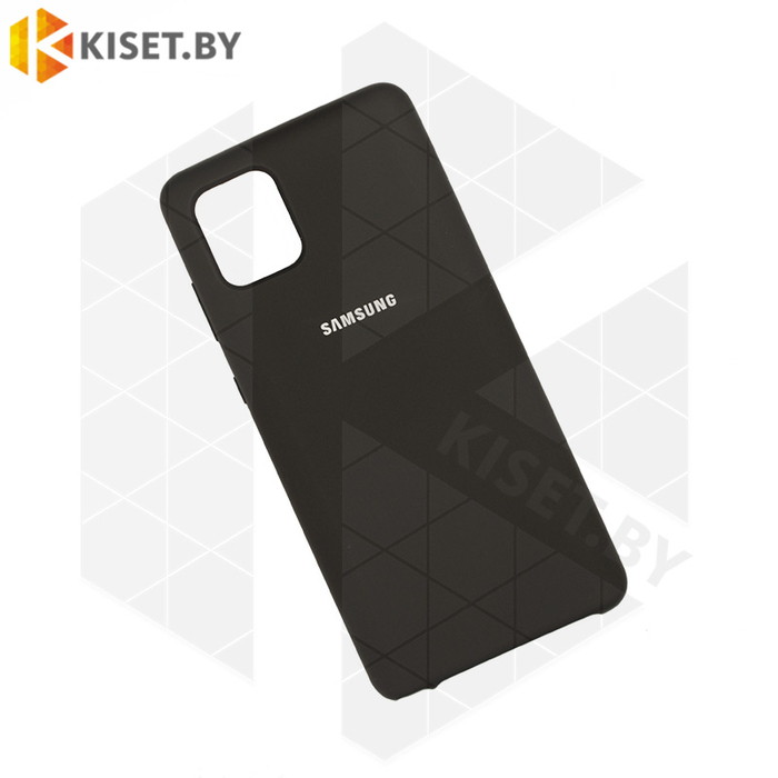 Soft-touch бампер Silicone Cover для Samsung Galaxy Note 10 Lite (2020) / A81 черный