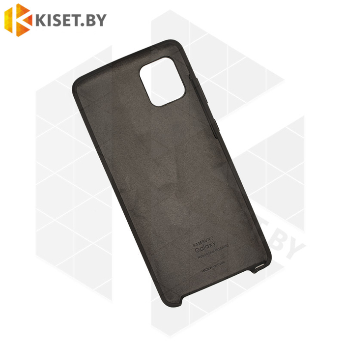 Soft-touch бампер Silicone Cover для Samsung Galaxy Note 10 Lite (2020) / A81 черный