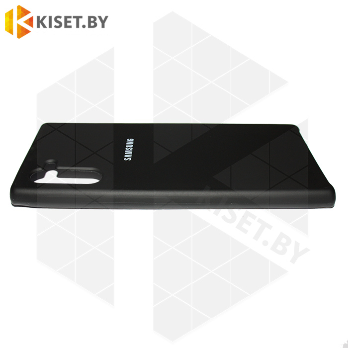 Soft-touch бампер Silicone Cover для Samsung Galaxy Note 10 черный