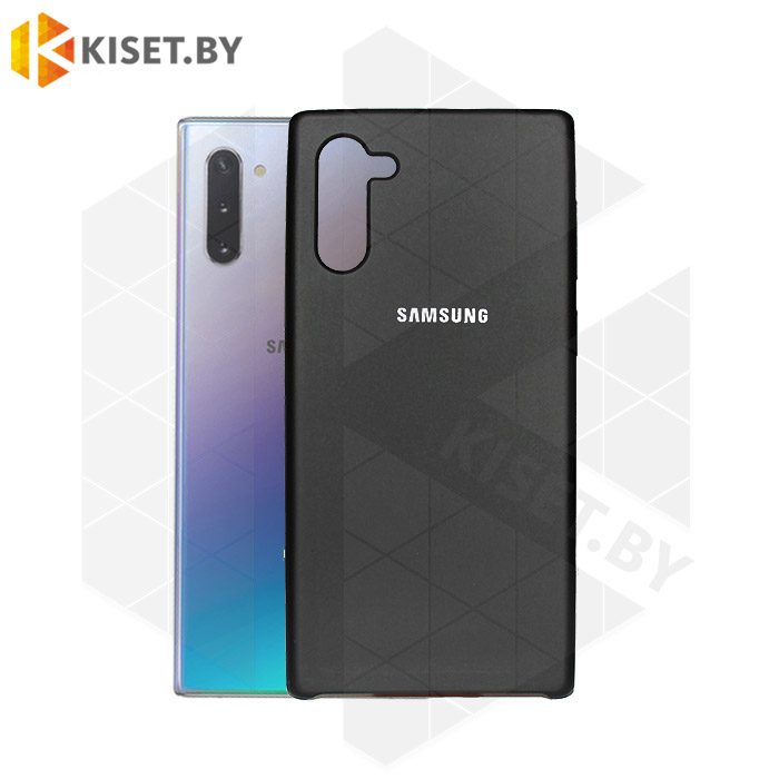 Soft-touch бампер Silicone Cover для Samsung Galaxy Note 10 черный