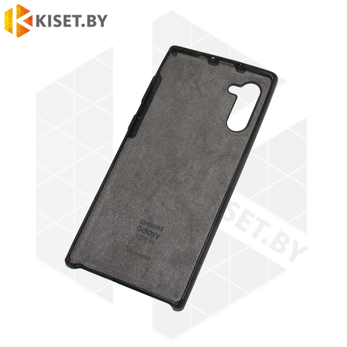 Soft-touch бампер Silicone Cover для Samsung Galaxy Note 10 черный