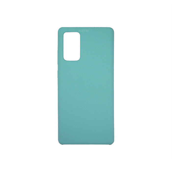Soft-touch бампер Silicone Cover для Samsung Galaxy Note 20 бирюзовый