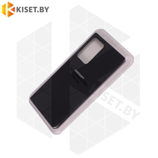 Soft-touch бампер KST Silicone Cover для Samsung Galaxy Note 20 Ultra черный с закрытым низом