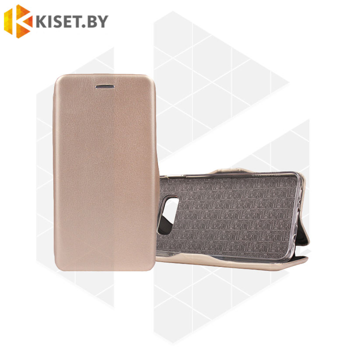 Чехол-книжка Book Case 3D с визитницей для Samsung Galaxy S10 Lite (G770) / A91 золотой
