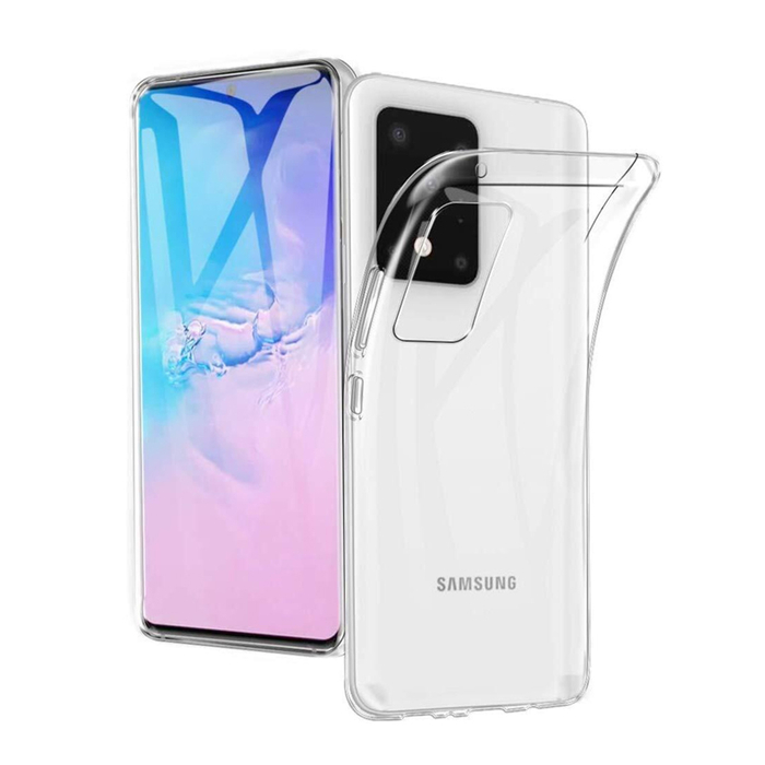 Силиконовый чехол Ultra Thin TPU для Samsung Galaxy S20 Ultra прозрачный