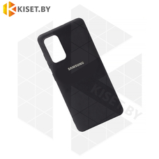 Soft-touch бампер KST Silicone Cover для Samsung Galaxy S20 Plus черный с закрытым низом