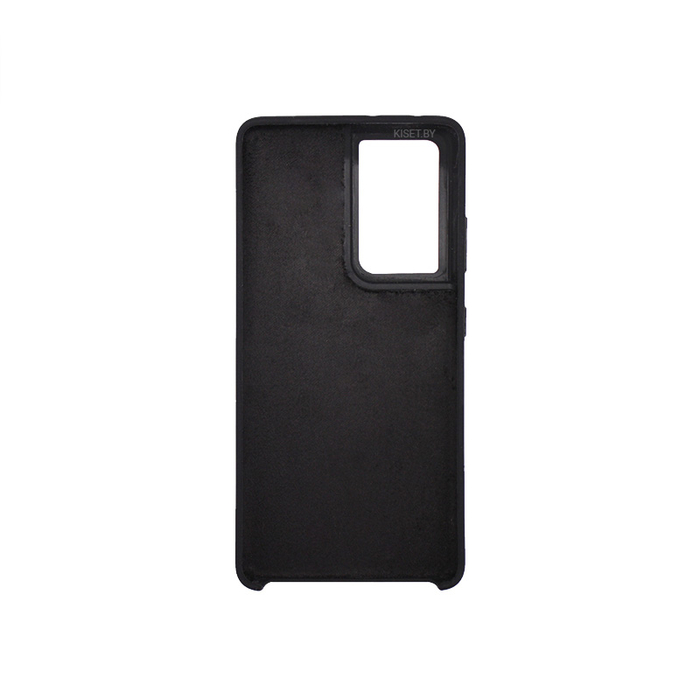 Soft-touch бампер Silicone Cover для Samsung Galaxy S21 Ultra черный