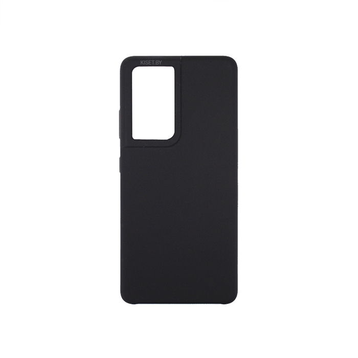Soft-touch бампер Silicone Cover для Samsung Galaxy S21 Ultra черный
