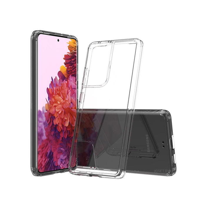 Силиконовый чехол Ultra Thin TPU для Samsung Galaxy S21 Ultra прозрачный