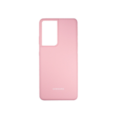 Soft-touch бампер KST Silicone Cover для Samsung Galaxy S21 Ultra розовый