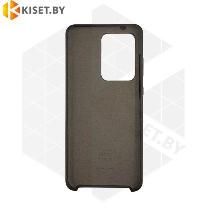 Soft-touch бампер Silicone Cover для Samsung Galaxy S20 Ultra черный