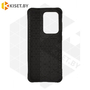 Силиконовый чехол матовый для Samsung Galaxy S20 Ultra черный