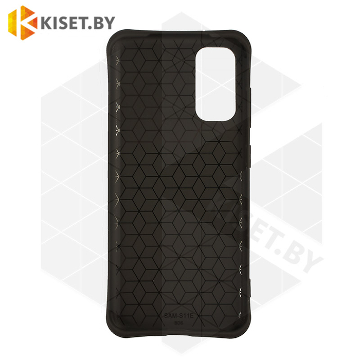 Силиконовый чехол матовый для Samsung Galaxy S20 черный