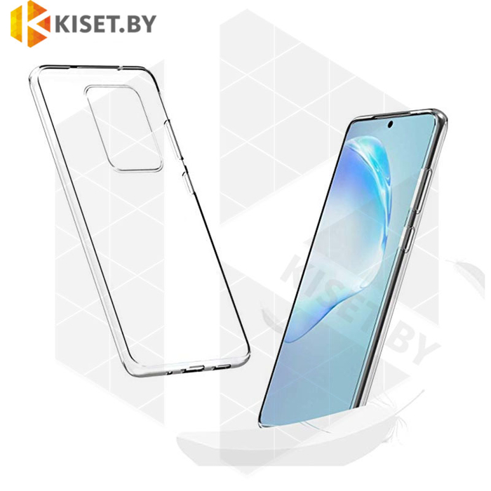 Силиконовый чехол Ultra Thin TPU для Samsung Galaxy S20 Plus прозрачный
