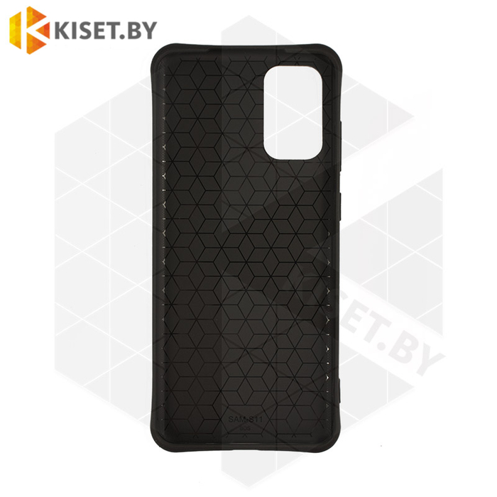Силиконовый чехол матовый для Samsung Galaxy S20 Plus черный
