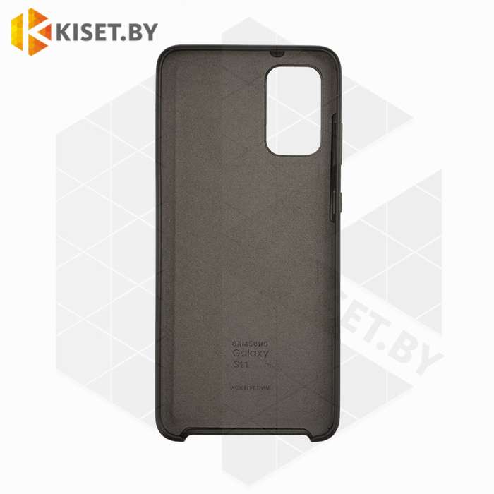 Soft-touch бампер Silicone Cover для Samsung Galaxy S20 Plus черный