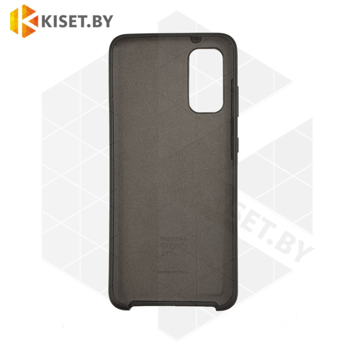 Soft-touch бампер Silicone Cover для Samsung Galaxy S20 черный