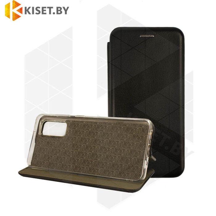 Чехол-книжка Book Case 3D с визитницей для Samsung Galaxy S20 черный
