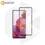 Защитное стекло полной проклейки Full glue для Samsung Galaxy S20 FE черный