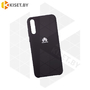 Soft-touch бампер Silicone Cover для Huawei Y8p (2020) / Honor 30i) черный