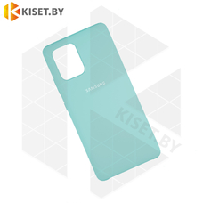 Soft-touch бампер Silicone Cover для Samsung Galaxy S10 Lite (G770) / A91 / M80S бирюзовый