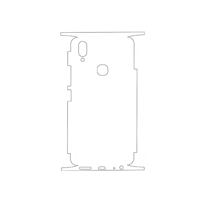 Защитная гидрогелевая пленка для ViVo Y85 на заднюю крышку и боковые грани