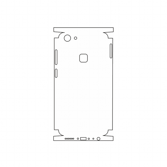 Защитная гидрогелевая пленка для ViVo V7 на заднюю крышку и боковые грани